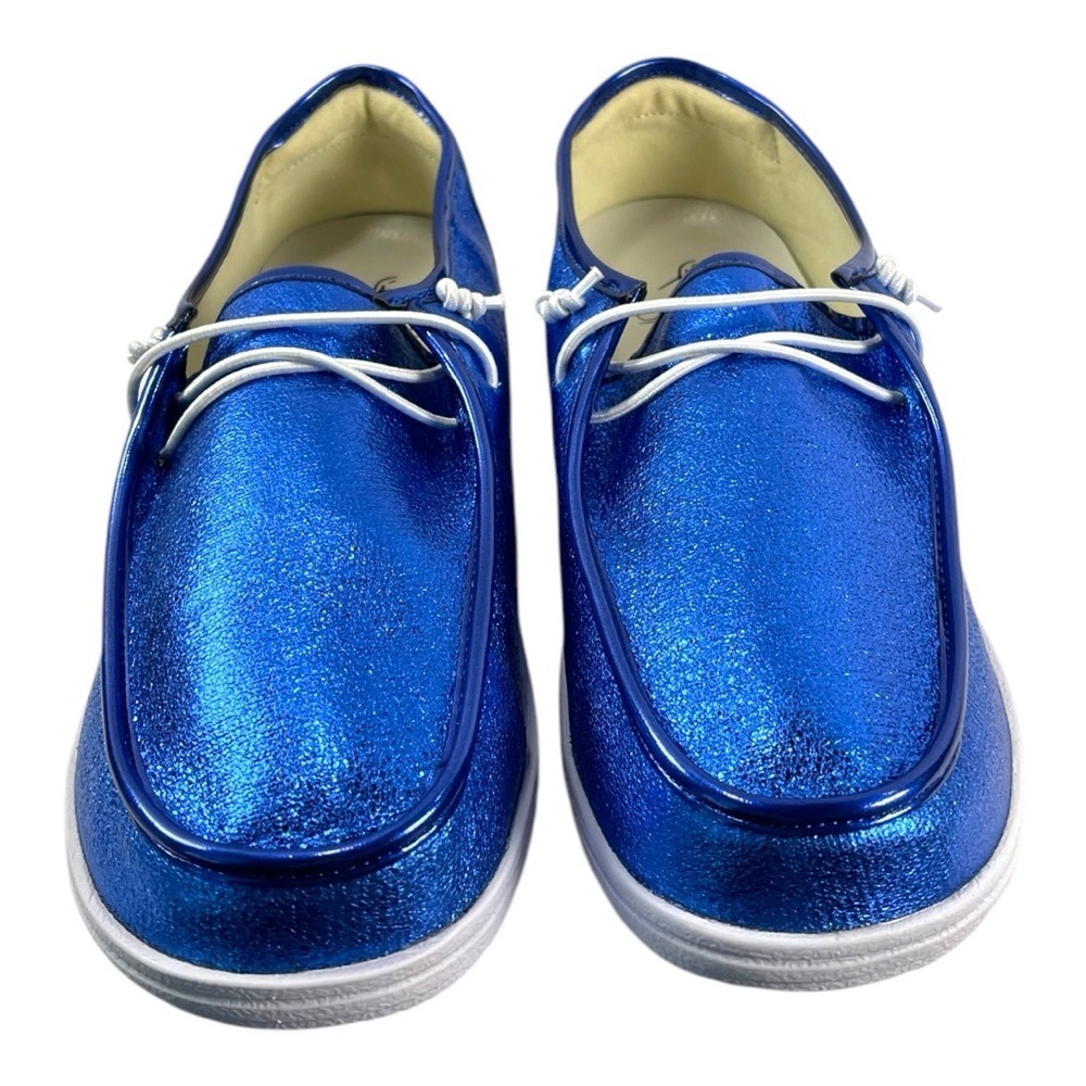 Corkys Kayak Metallic Blue Shoes - Size 10